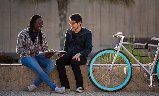 Students on bench